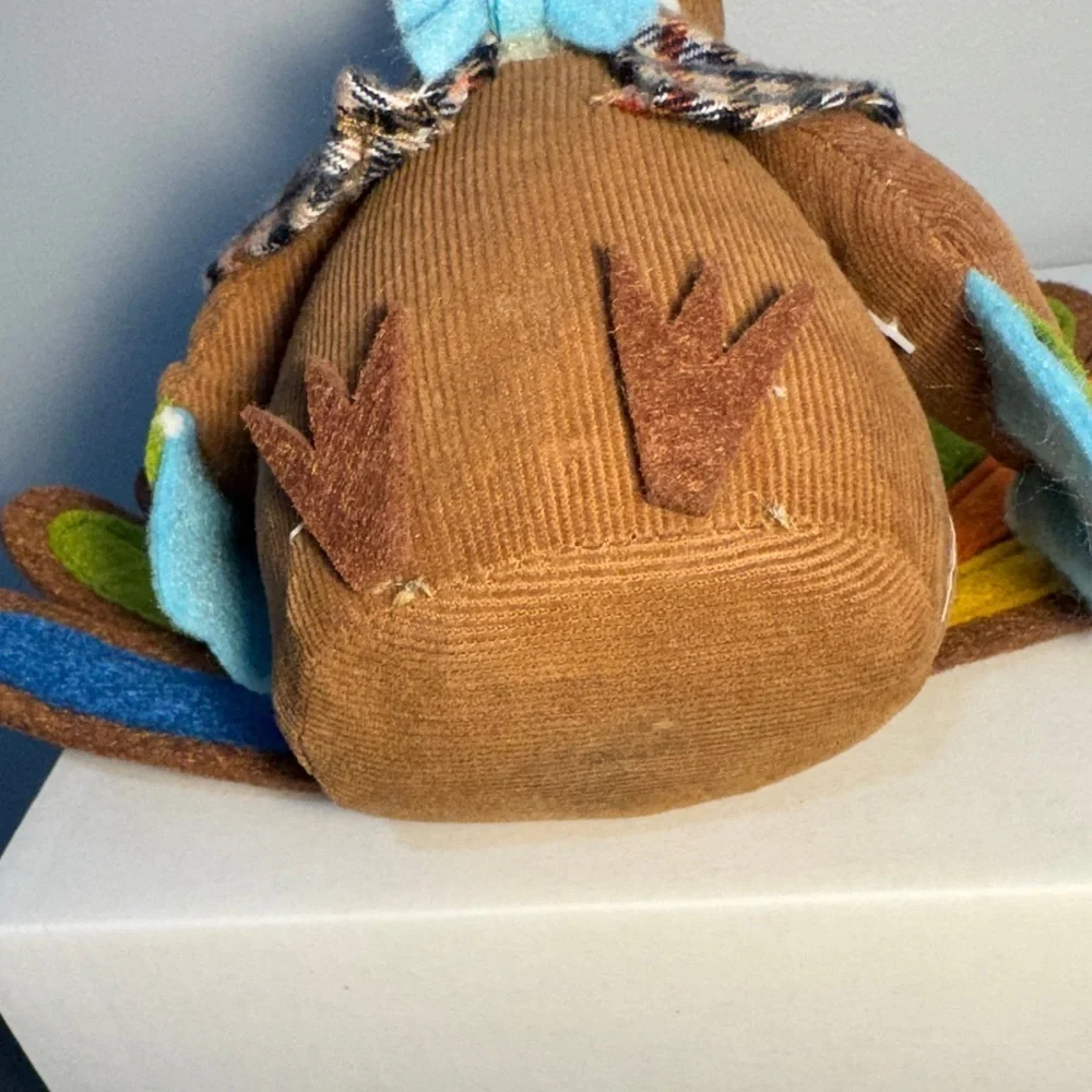 2017 Spritz Target Thanksgiving Sitting Turkey Felt Herringbone Scarf